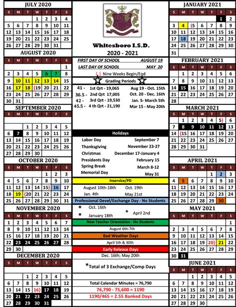 Whitesboro Isd Calendar